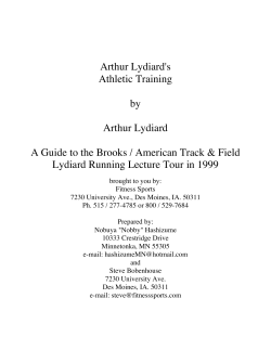 Arthur Lydiard - Fitness Sports