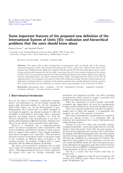 - International Journal of Metrology and Quality