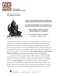 Gods of Angkor: Bronzes from the National Museum of