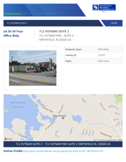 $4.50 SF/Year Office Bldg 711 PUTNAM SUITE 2 711 PUTNAM