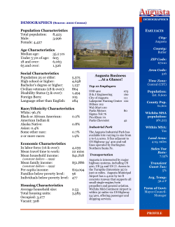 Population Characteristics Total population: 8,423