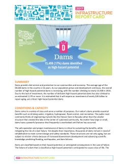 Dams Report - Infrastructure Report Card