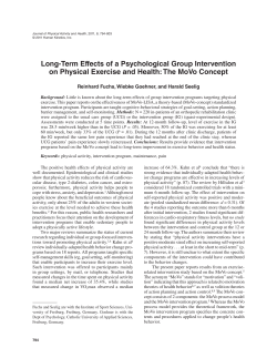 Long-Term Effects of a Psychological Group Intervention on Physical