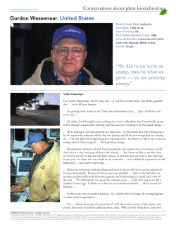 Conversations About the Benefits of Biotechnology and the