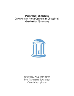 2017 Biology graduation program