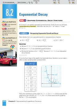 Exponential Decay - drrossymathandscience