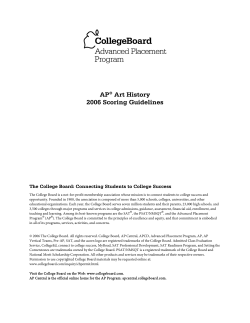 Scoring Guidelines - The College Board
