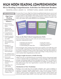 High Noon Reading Comprehension Hi