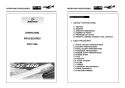 operating procedures b747-400