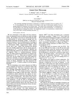 Atomic Force Microscope
