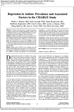 Factors in the CHARGE Study - Sound Choice Pharmaceutical Institute