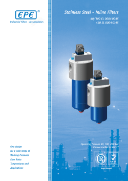Stainless Steel – Inline Filters