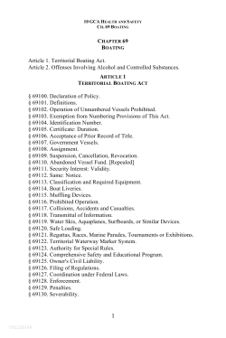 Chapter 69: Boating - Unified Courts of Guam