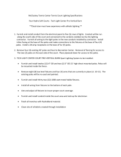 McCluskey Tennis Center Tennis Court Lighting Specifications Four