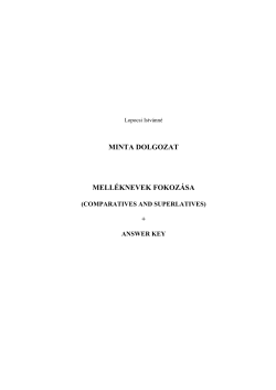 MINTA DOLGOZAT MELL&Eacute;KNEVEK FOKOZ&Aacute;SA