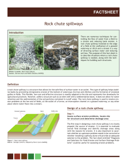 FACTSHEET Rock chute spillways