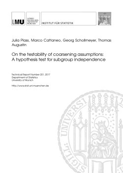 On the testability of coarsening assumptions: A hypothesis test for