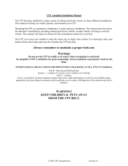 Installation Manual - CPT Autopilot Inc.