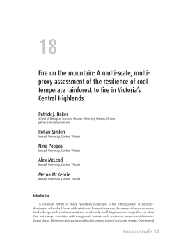 Fire on the mountain: A multi-scale, multi- proxy - ANU Press