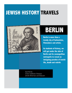 brochure - Jewish History Travels