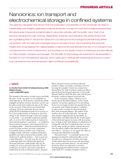 Nanoionics: ion transport and electrochemical storage in confined