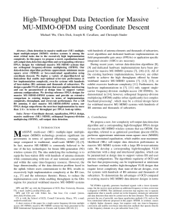 High-Throughput Data Detection for Massive MU