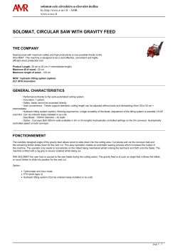 solomat, circular saw with gravity feed