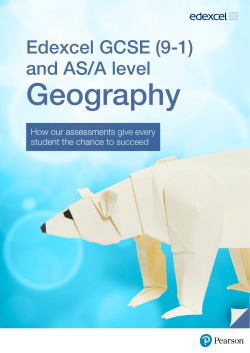 GCSE (9-1), AS and A level Geography assessments