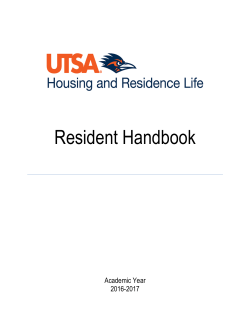 Resident Handbook