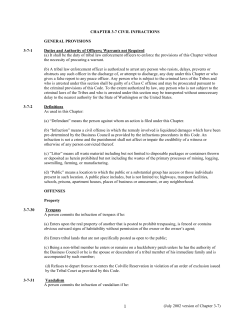 chapter 3-7 civil infractions