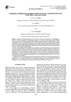 Exhumation of high-pressure granulites and the role of lower crustal