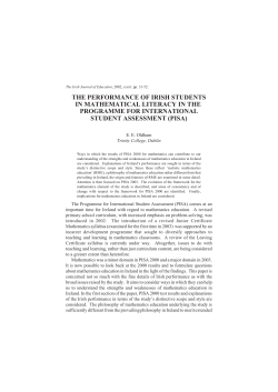 - Educational Research Centre