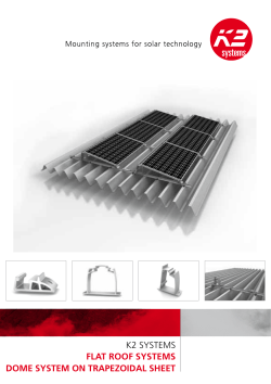K2 Dome On Trapezoidal Sheet Product Sheet