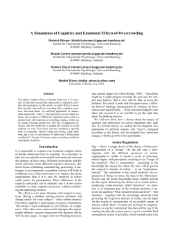 A Simulation of Cognitive and Emotional Effects of Overcrowding