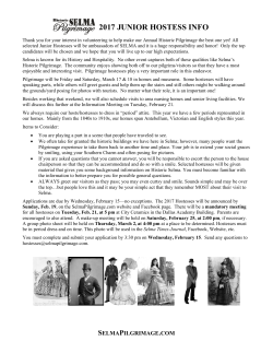 2017 junior hostess info