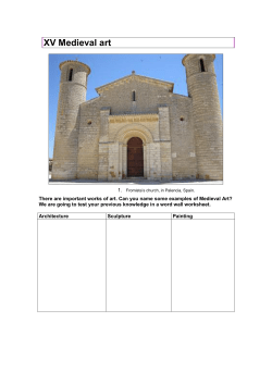 Medieval Art - Middle Ages clil material