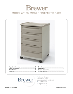 Mobile Equipment Cart Manual