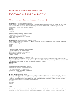 Romeo and Juliet, Act II