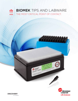 biomek tips and labware