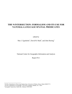 the 9-intersection: formalism and its use for natural - INPE