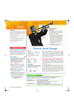 Postwar Social Changes
