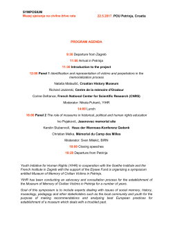 SYMPOSIUM Muzej sjećanja na civilne žrtve rata