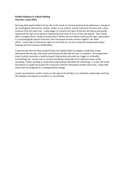 Family Violence in a Rural Setting