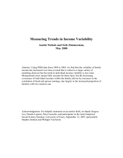 Measuring Trends in Income Variability