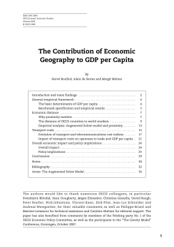 The Contribution of Economic Geography to GDP per