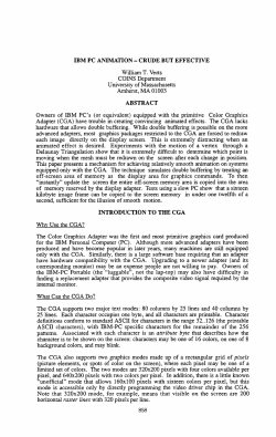IBM PC Animation - Crude but Effective