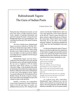 Rabindranath Tagore: The Guru of Indian Poets