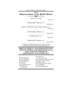 Brief amici curiae of Medical and Other Scientific and