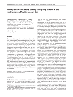 Phytoplankton diversity during the spring bloom - Archimer
