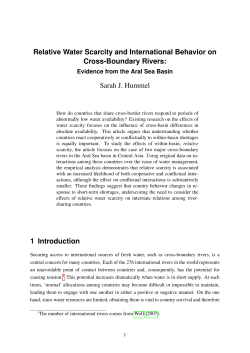 Relative Water Scarcity and International Behavior on Cross